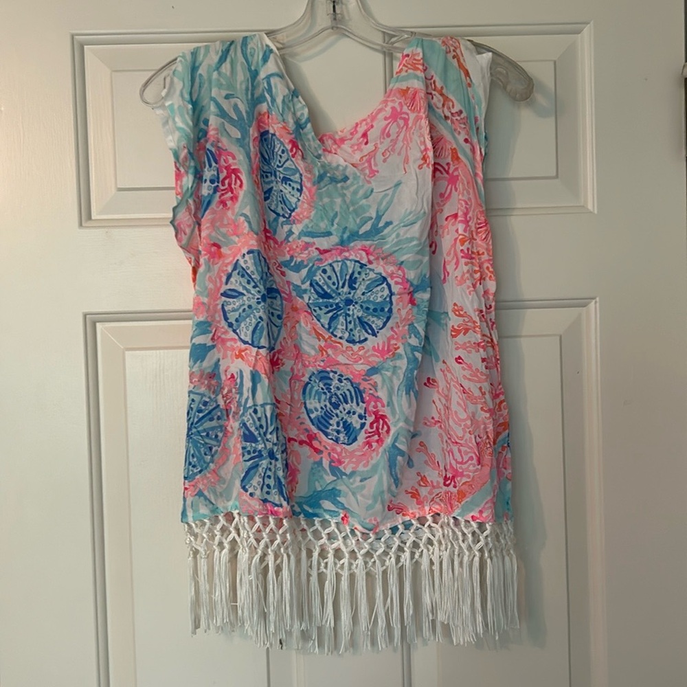 NWOT Lilly Pulitzer Jasmine Caftan Top - Picture 3 of 3